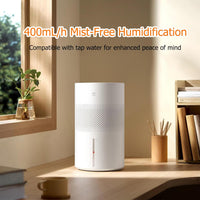 New MIJIA Smart Evaporative Humidifier for Bedroom, 400mL/h No White Dust for Sensitive Individuals & Kids, Constant Humidity Control, Ultra Quiet Sleep Mode, Easy Clean Tank for Bedroom, Kids Room