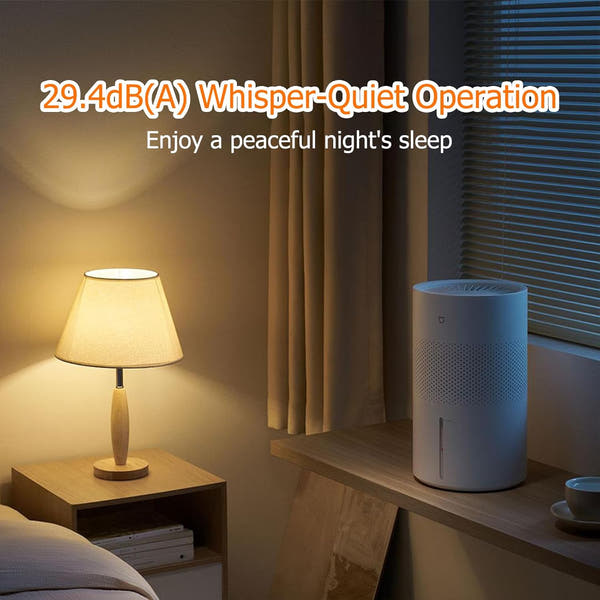New MIJIA Smart Evaporative Humidifier for Bedroom, 400mL/h No White Dust for Sensitive Individuals & Kids, Constant Humidity Control, Ultra Quiet Sleep Mode, Easy Clean Tank for Bedroom, Kids Room